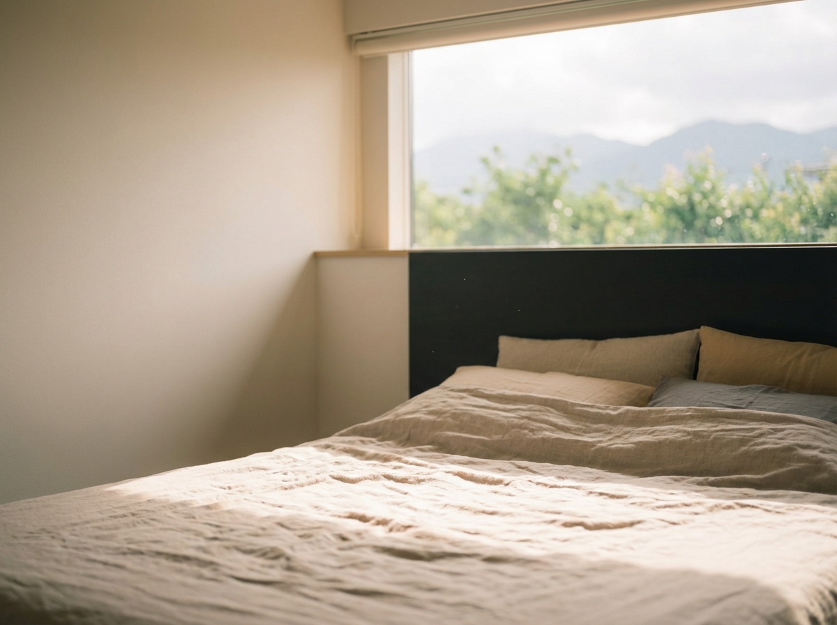 温かみのある寝室